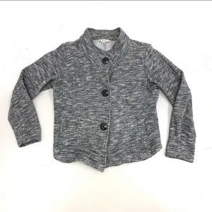 Cabi | Gray Fleece 3 Button Fitted Jacket